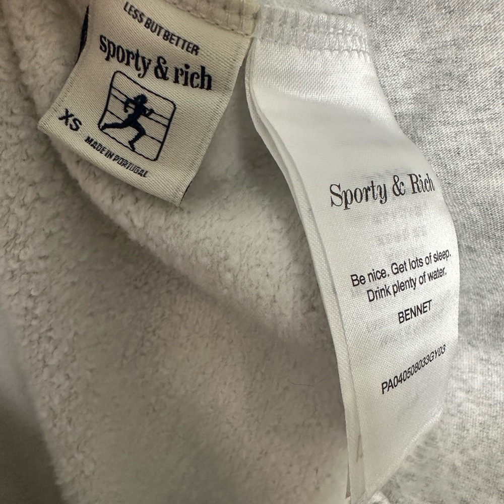SPORTY & RICH
Grey Emblem Straight Leg Sweatpants - Picture 9 of 13
